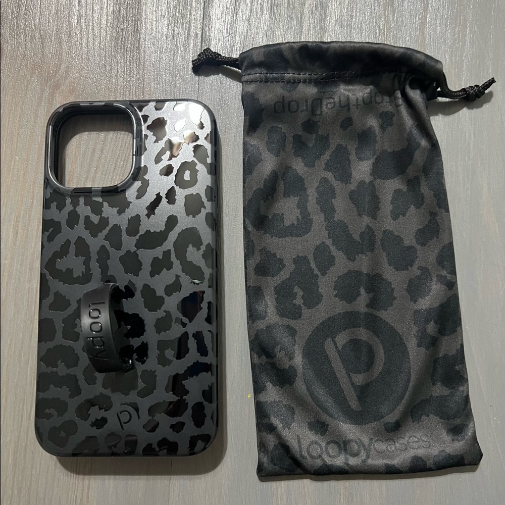 Loopy case iPhone 13 pro max - midnight leopard